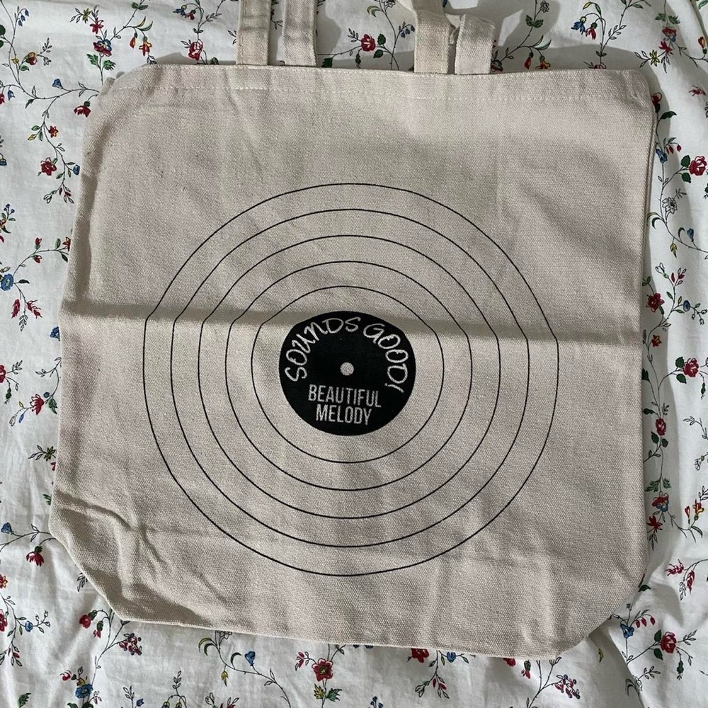 Record tote bag